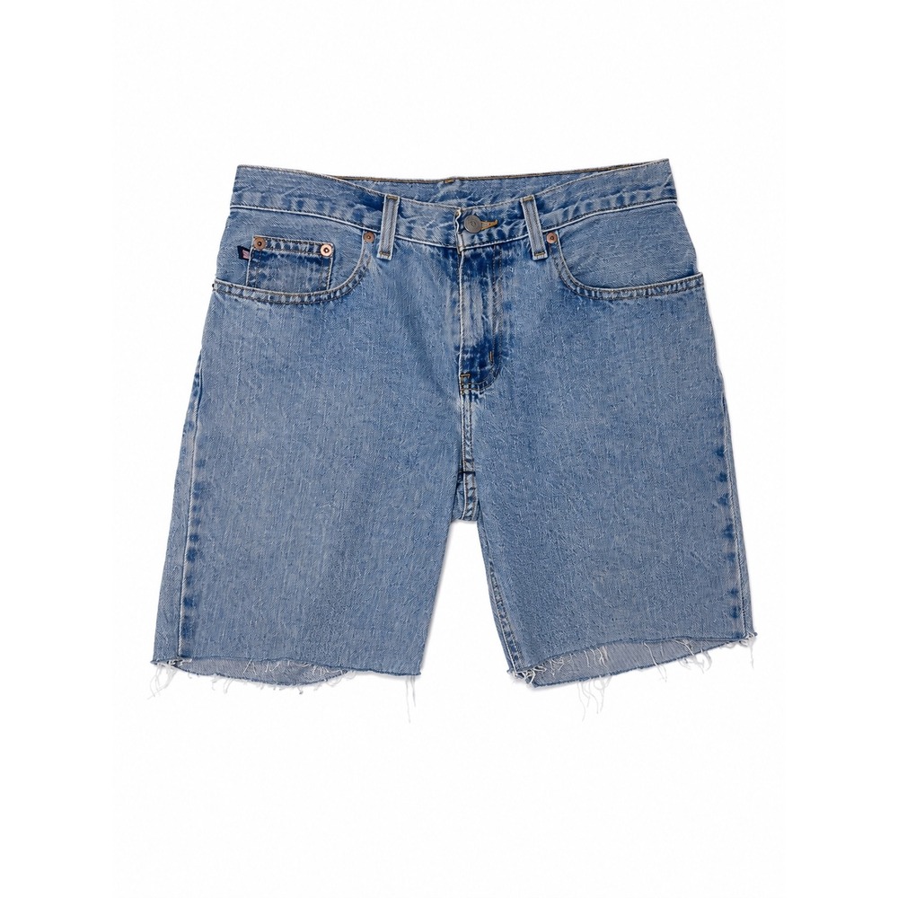 Polo Ralph Lauren Jean Shorts Light Wash Denim Cut Off Raw Hem Size 4